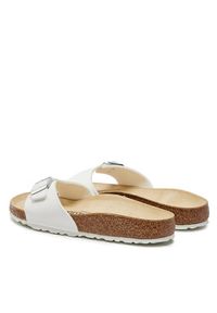 Birkenstock Klapki Madrid 0040733 Biały. Kolor: biały. Materiał: skóra