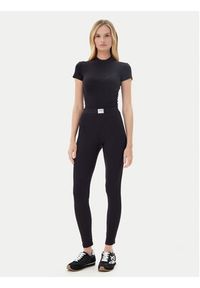 Guess Legginsy 173791 Czarny Classic Fit. Kolor: czarny. Materiał: syntetyk #4