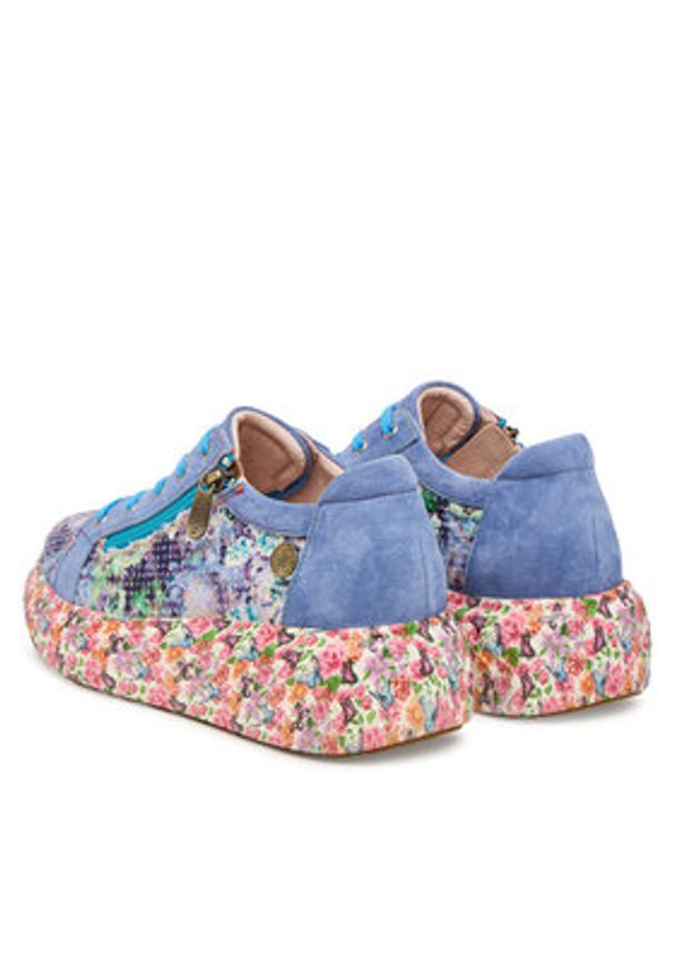 Laura Vita Sneakersy Sodao 02 Niebieski. Kolor: niebieski. Materiał: skóra