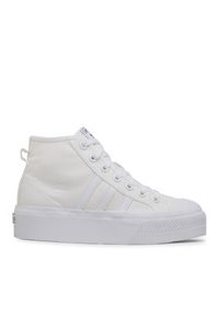 Adidas - adidas Sneakersy Nizza Platform Mid W FY2782 Biały. Kolor: biały. Materiał: materiał. Obcas: na platformie #2