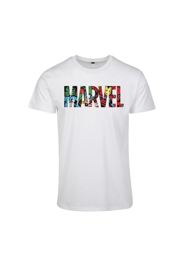 Koszulka Urban Classics marvel logo character. Kolor: biały. Wzór: motyw z bajki