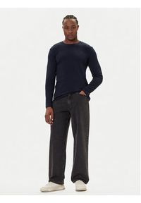Mustang Longsleeve Arlington 1016875 Granatowy Slim Fit. Kolor: niebieski. Materiał: bawełna. Długość rękawa: długi rękaw #3