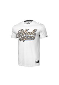 PITBULL - Koszulka bawełniana sportowy t-shirt dla dorosłych Original. Kolor: biały, wielokolorowy. Materiał: bawełna. Sport: taniec, joga i pilates