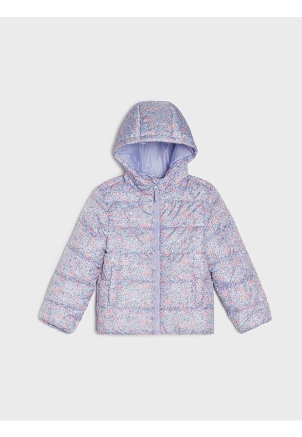 Sinsay - Pikowana kurtka puffer z kapturem - wielobarwny. Typ kołnierza: kaptur