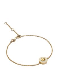 Tory Burch Bransoletka Kira Enamel Chain Bracelet 90284 Złoty. Materiał: złote. Kolor: złoty