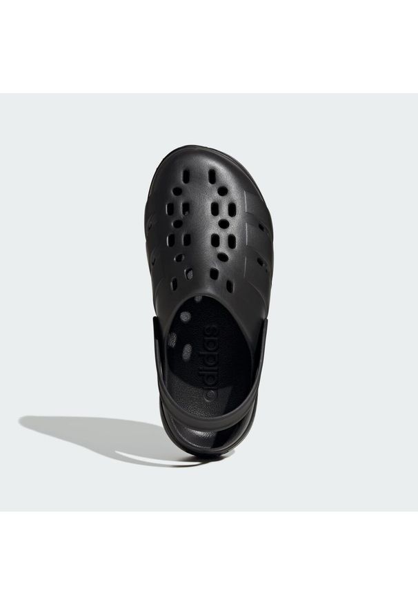 Adidas - Klapki Adilette Platform. Kolor: czarny. Obcas: na platformie