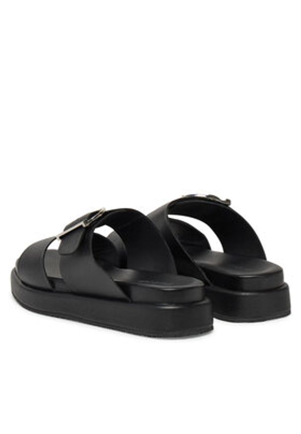 Barbour Klapki Adele LFO0761BK51 Czarny. Kolor: czarny. Materiał: skóra