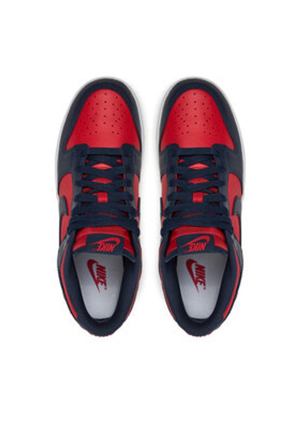 Nike Sneakersy Dunk Low Retro DV0833 601 Czerwony. Kolor: czerwony. Materiał: skóra