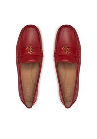 Lauren Ralph Lauren - LAUREN RALPH LAUREN Mokasyny Barnsbury 802852847021 Czerwony. Kolor: czerwony. Materiał: skóra