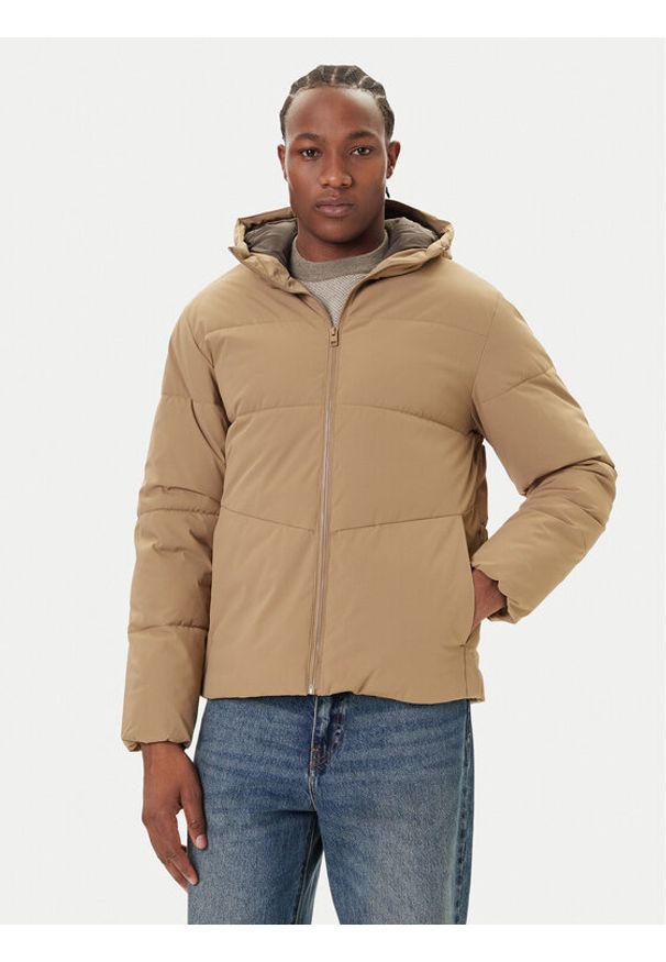 Jack & Jones Kurtka zimowa Global 12283517 Beżowy Regular Fit. Kolor: beżowy. Materiał: syntetyk. Sezon: zima