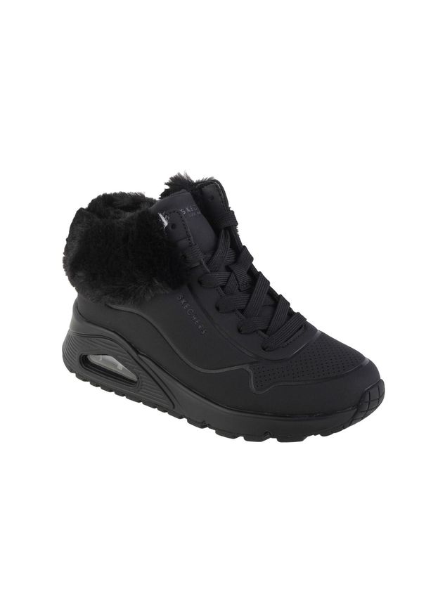 skechers - Buty do chodzenia dla dzieci Skechers Uno Fall Air. Kolor: czarny. Materiał: materiał, syntetyk. Szerokość cholewki: normalna. Sport: turystyka piesza