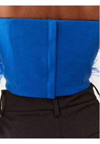 Patrizia Pepe Bluzka 8C0544/A106-C966 Niebieski Slim Fit. Kolor: niebieski. Materiał: syntetyk #4