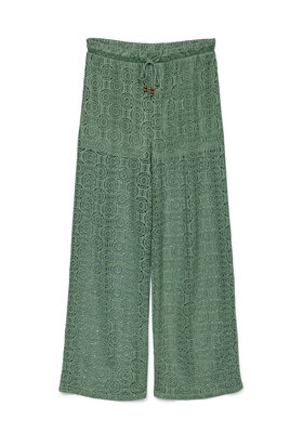 Vero Moda Spodnie materiałowe Maya 10325044 Zielony Wide Leg. Kolor: zielony. Materiał: syntetyk