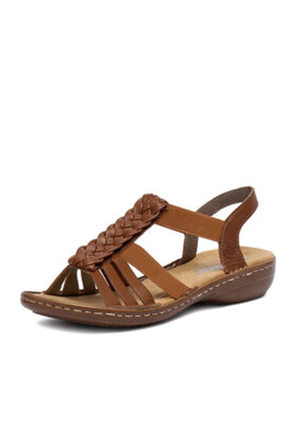 Rieker Sandały CEO-60809-24 Brązowy. Kolor: brązowy. Materiał: skóra