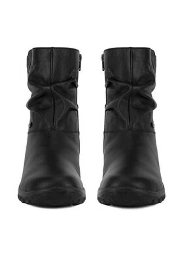 Rieker Botki Z7193-00 Czarny. Kolor: czarny. Materiał: skóra