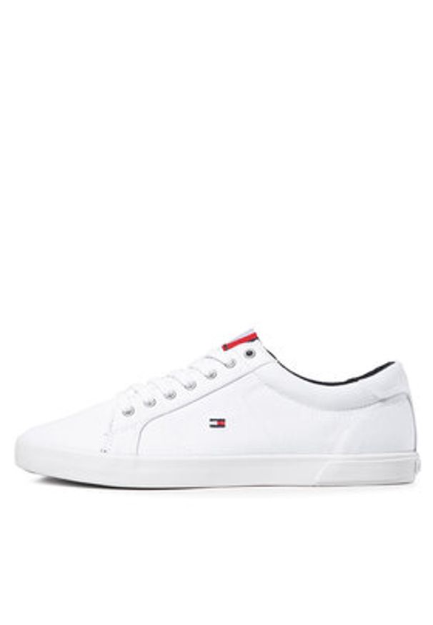 TOMMY HILFIGER - Tommy Hilfiger Sneakersy Iconic Long Lace Sneaker FM0FM01536 Biały. Kolor: biały. Materiał: materiał