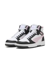 Buty do chodzenia damskie Puma 38 Rebound V6. Kolor: wielokolorowy, różowy, czarny, biały, fioletowy. Materiał: materiał, syntetyk. Szerokość cholewki: normalna. Sport: turystyka piesza