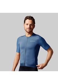 ACELERA - Męska profesjonalna koszulka kolarska z krótkim rękawem. Kolor: niebieski. Długość rękawa: krótki rękaw. Długość: krótkie. Sport: kolarstwo #1