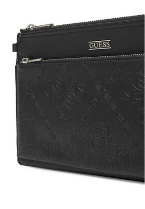 Guess Saszetka PMBONG P5432 Czarny. Kolor: czarny. Materiał: skóra
