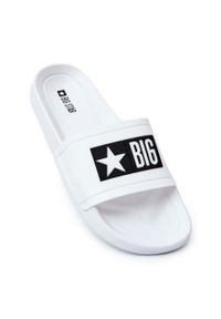 Big-Star - Męskie Klapki Big Star DD174700 Białe. Okazja: na co dzień. Kolor: biały. Styl: casual #1