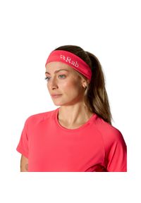 Opaska sportowa Rab Talus Headband z odblaskiem. Kolor: różowy. Styl: sportowy