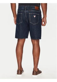 Guess Jeans Szorty jeansowe M4YD37 D5M55 Granatowy Regular Fit. Kolor: niebieski. Materiał: bawełna