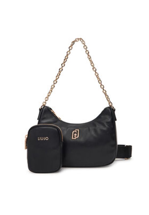 Liu Jo Torebka S Hobo AF5180 E0077 Czarny. Kolor: czarny. Materiał: skórzane
