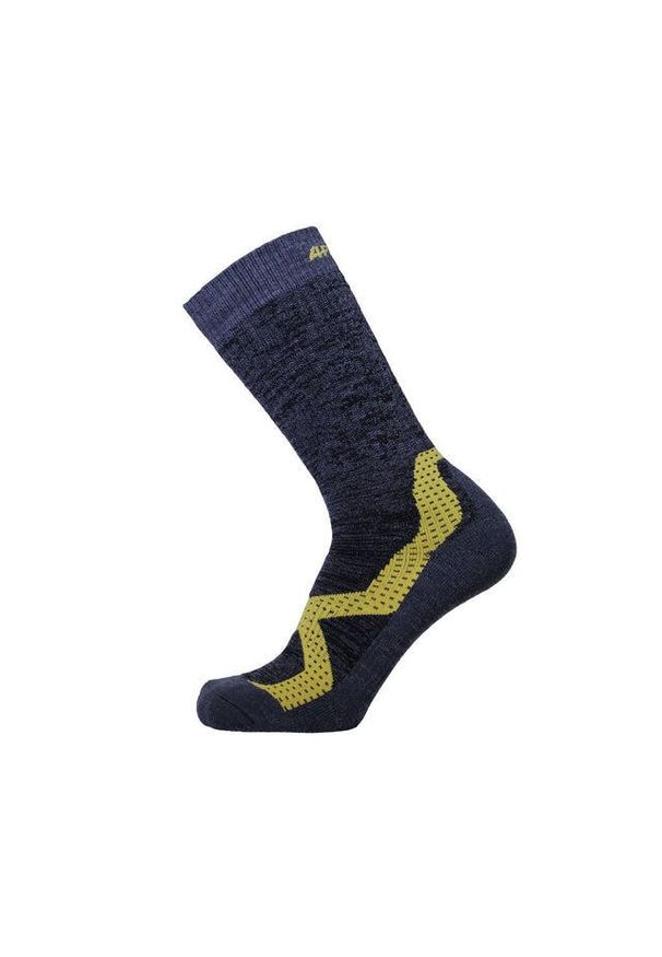 APASOX - Skarpety funkcyjne Apasox Makalu dla dorosłych. Kolor: czarny. Materiał: wełna. Sport: turystyka piesza