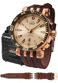 Zegarek męski Vostok Europe NH35A-575B281S brązowy. Kolor: brązowy #1