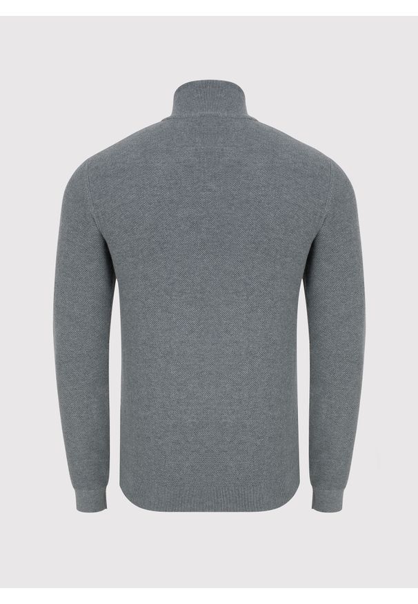 Pako Lorente - PAKO LORENTE – Szary sweter z wysoką stójką zapinaną na zamek. Typ kołnierza: kołnierzyk stójkowy. Kolor: szary. Materiał: bawełna. Sezon: zima, jesień