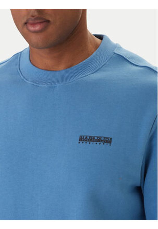 Napapijri Bluza B-Small Box CNP0A88TP Niebieski Relaxed Fit. Kolor: niebieski. Materiał: bawełna