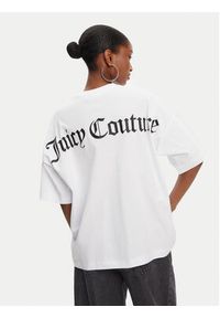 Juicy Couture T-Shirt Boyfriend JCTES09 Biały Relaxed Fit. Kolor: biały. Materiał: bawełna #5