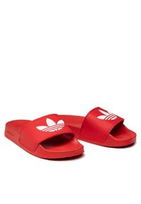 Adidas - adidas Klapki adilette Lite FU8296 Czerwony. Kolor: czerwony. Materiał: skóra