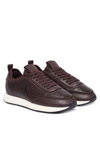 Calvin Klein Sneakersy Retro Runner Sock Panl Lth Neo HW0HW03118 Brązowy. Kolor: brązowy. Materiał: skóra #4