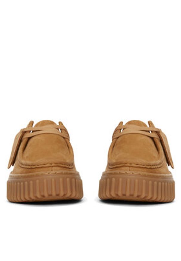 Clarks Półbuty Torhill Bee 26172084 Brązowy. Kolor: brązowy. Materiał: skóra