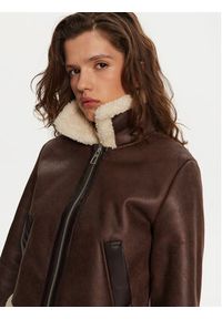 only - ONLY Kurtka z imitacji skóry Betty 15322046 Brązowy Regular Fit. Kolor: brązowy. Materiał: skóra #3