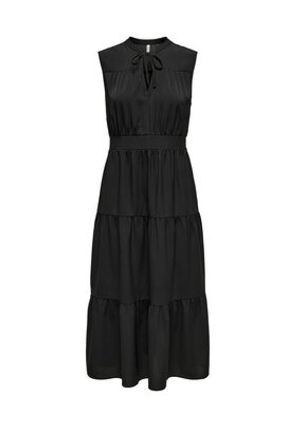 only - ONLY Sukienka codzienna Nova 15347921 Czarny Regular Fit. Okazja: na co dzień. Kolor: czarny. Materiał: wiskoza. Typ sukienki: proste. Styl: casual