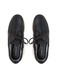 TOMMY HILFIGER - Tommy Hilfiger Półbuty Th Boat Shoe Core Lth FM0FM05569 Granatowy. Kolor: niebieski. Materiał: skóra #6