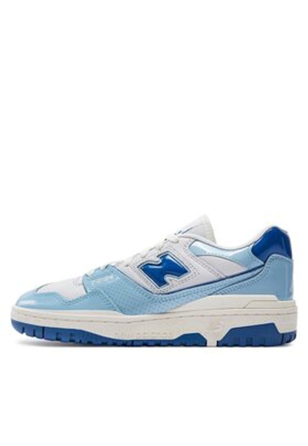 New Balance Sneakersy BB550YKE Niebieski. Kolor: niebieski. Materiał: skóra