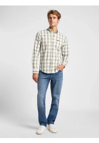 Lee - MESKA KOSZULA LEE LEE BUTTON DOWN ECRU 112363897. Typ kołnierza: button down #2
