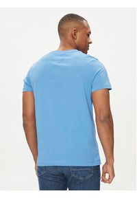 TOMMY HILFIGER - Tommy Hilfiger T-Shirt Stripe Chest MW0MW34428 Niebieski Regular Fit. Kolor: niebieski. Materiał: bawełna #5