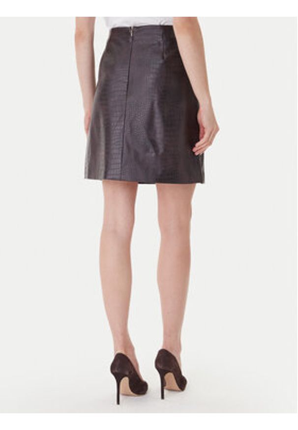 JOOP! Spódnica z imitacji skóry 58 253S58Saron 30048904 Brązowy Regular Fit. Kolor: brązowy. Materiał: skóra