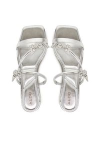Aldo Klapki Flyhigh 13966745 Srebrny. Kolor: srebrny. Materiał: skóra #3