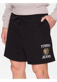 Tommy Jeans Szorty sportowe Luxe DM0DM16424 Czarny Regular Fit. Kolor: czarny. Materiał: bawełna. Styl: sportowy #1