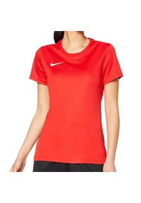 Nike - Womens Park VII t-shirt 657. Kolor: czerwony. Sport: piłka nożna #1