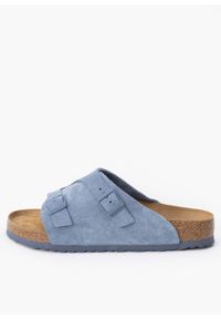 Birkenstock - Klapki męskie BIRKENSTOCK ZÜRICH LEVE ELEMENTAL BLUE. Okazja: do pracy, na co dzień, na spacer. Kolor: niebieski. Styl: casual