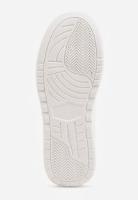 Born2be - Białe Sneakersy VICES na Grubej Podeszwie z Tłoczeniami Azirara. Okazja: na co dzień, na spotkanie biznesowe, do pracy. Kolor: biały. Materiał: jeans. Sport: golf #9