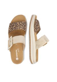 Remonte Klapki CEO-D1J61-91 Złoty. Kolor: złoty. Materiał: materiał #2