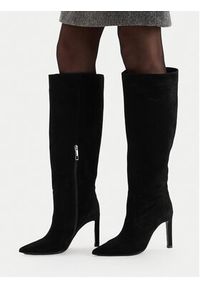 Gino Rossi - GINO ROSSI Kozaki EO-GLC511-17-3613 Czarny. Kolor: czarny. Materiał: zamsz, skóra #9