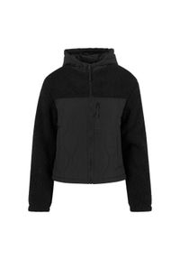 Polar nylon damski Urban Classics Sherpa Crinkle. Kolor: czarny. Materiał: nylon, polar #1